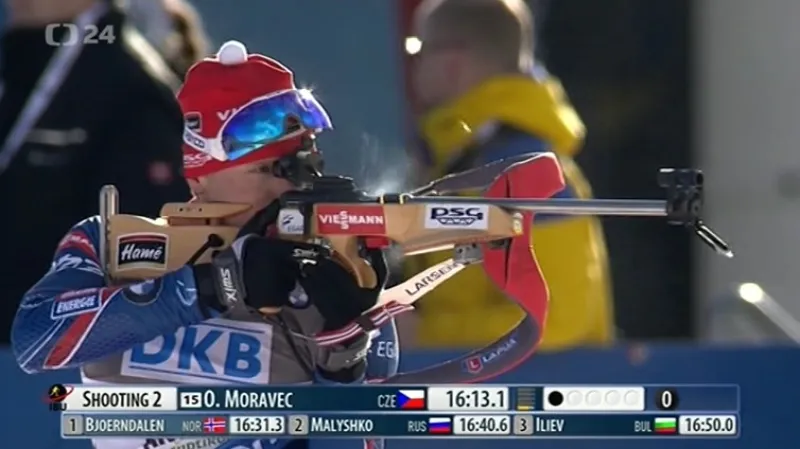 Moravec skončil ve sprintu v Anterselvě desátý