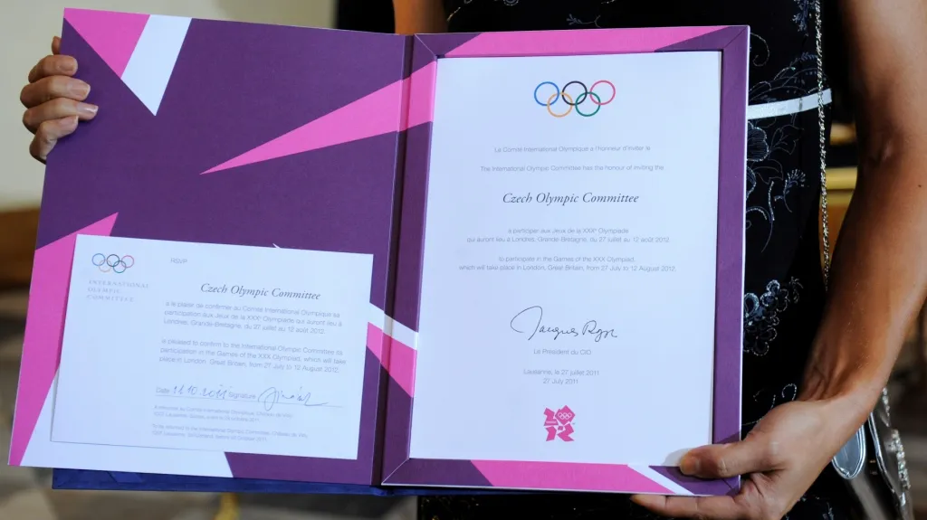 Přihláška na olympijské hry v Londýně