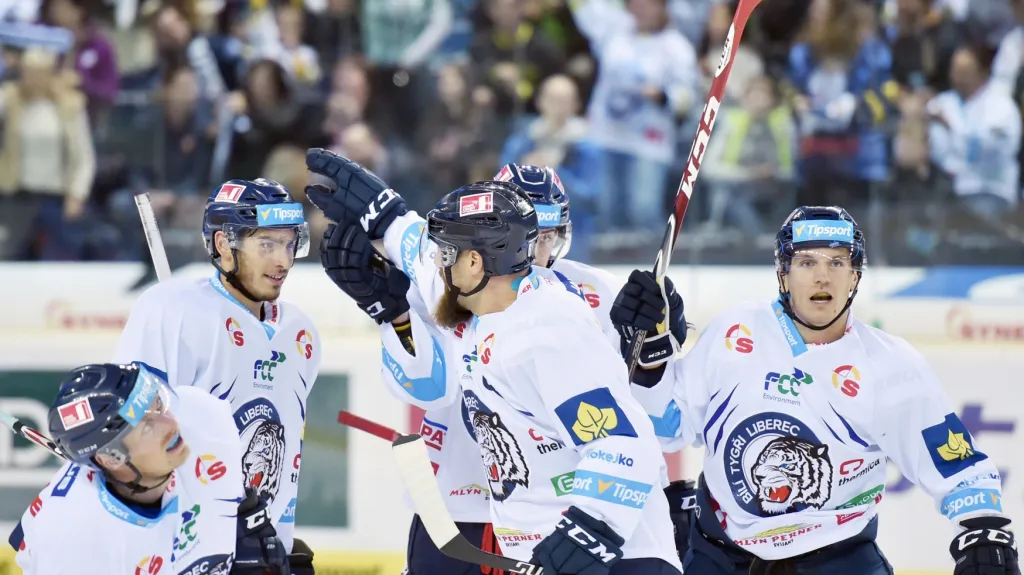 Slavící hokejisté Liberce