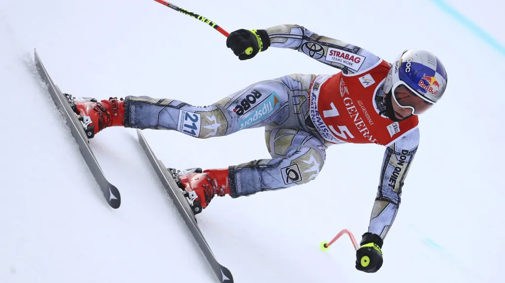 Ester Ledecká v super-G v Ga-Pa