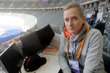 Komentátor ČT David Lukšů