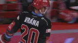 Gól v utkání Třinec – Pardubice: Vrána – 1:1 (18. min.)