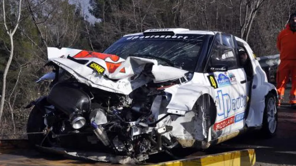 Kubicovo havarované auto