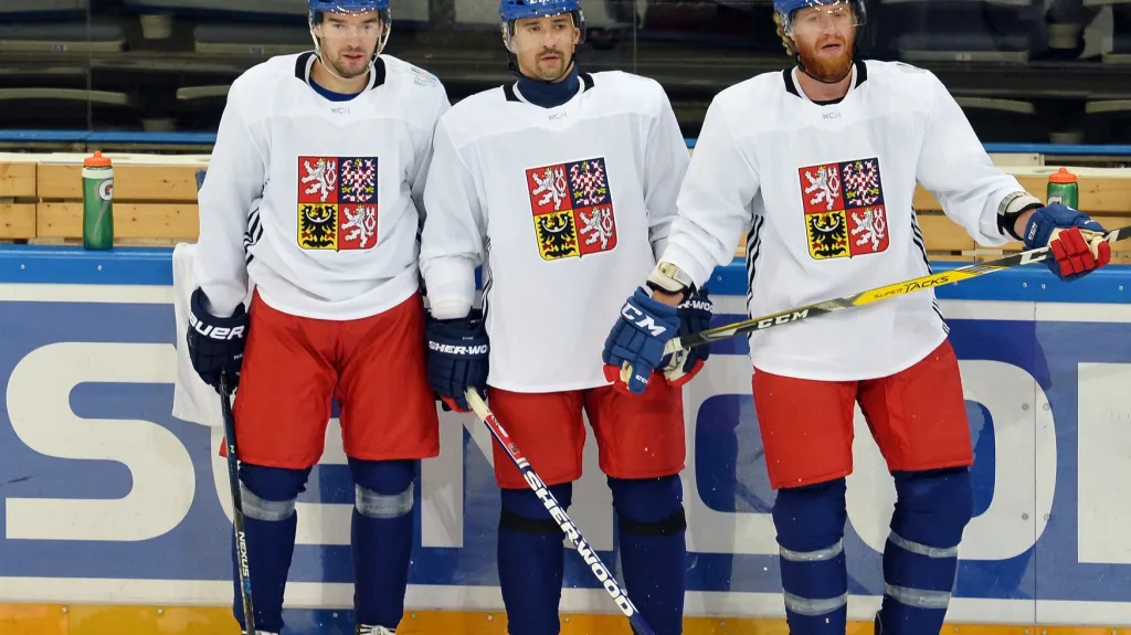 Michal Birner s Tomášem Plekancem a Jakubem Voráčkem