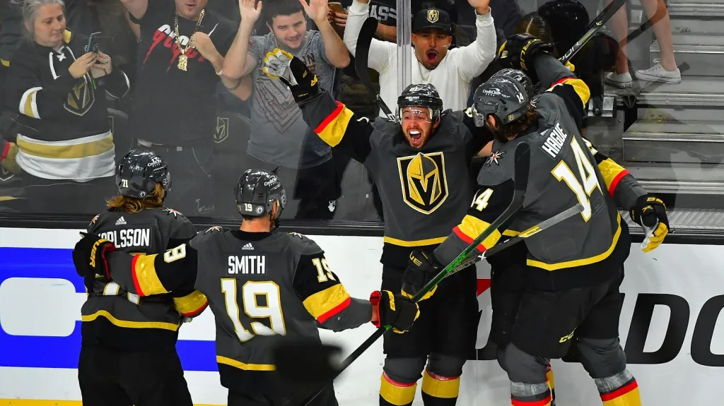Radost hokejistů Vegas
