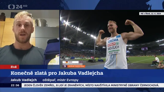 Události, komentáře: Jakub Vadlejch o zlaté medaili z mistrovství Evropy