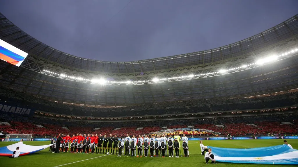 Premiéru na rekonstruovaných Lužnikách obstaral duel Rusko - Argentina