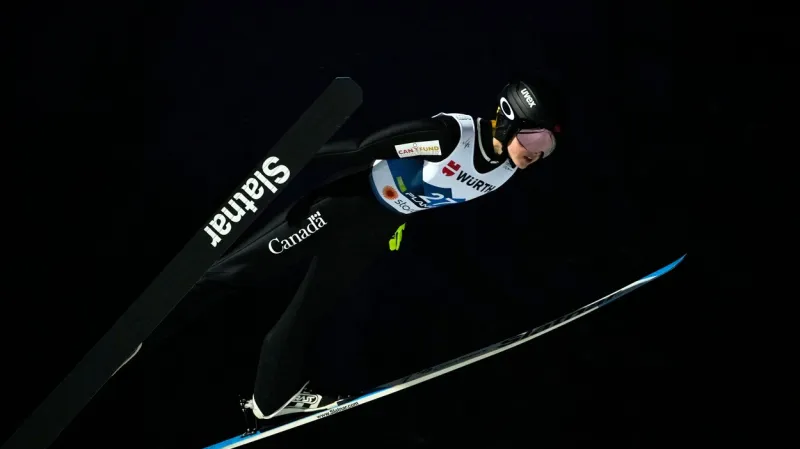 Vítězný skok Loutittové na velkém můstku