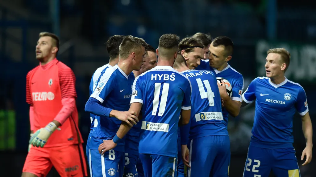 Slavící fotbalisté Liberce