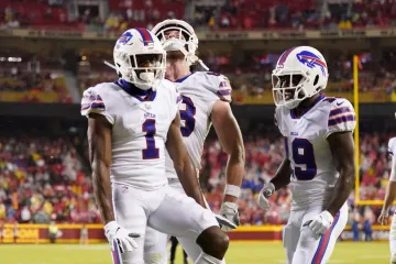 Radost hráčů Buffala Bills