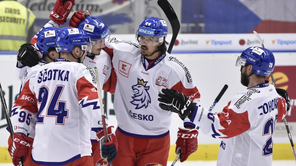 Radost českých hokejistů