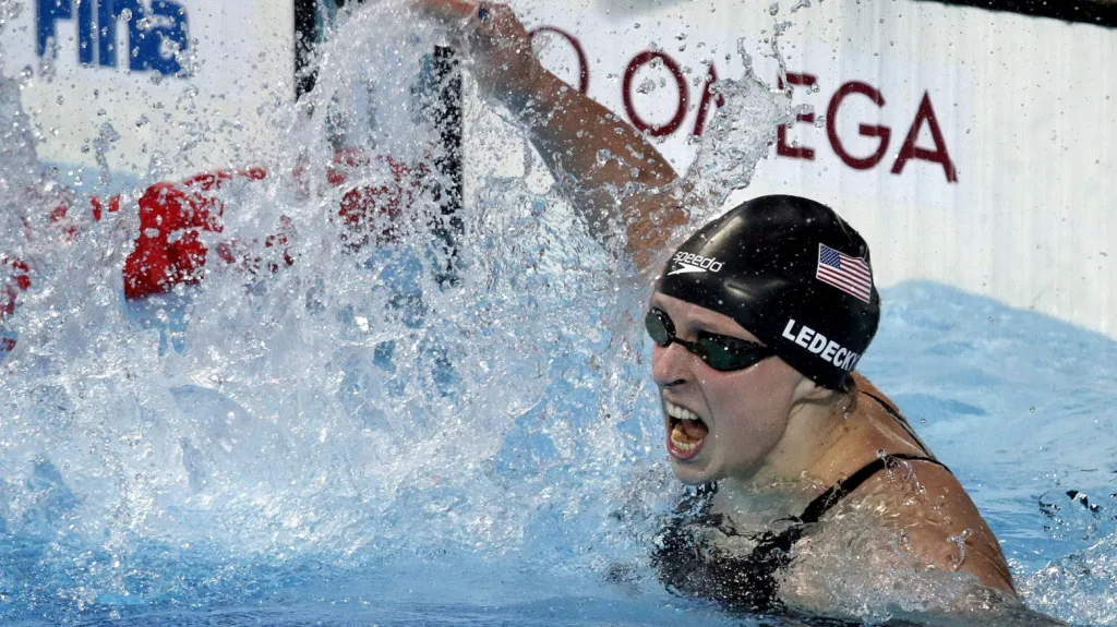 Slavící Katie Ledecká