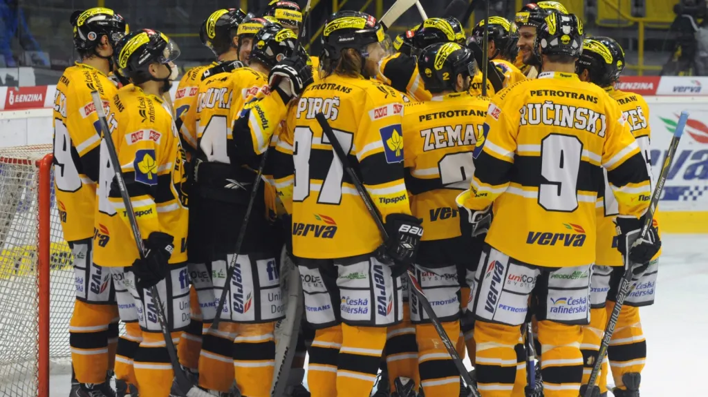 Radost hokejistů Litvínova