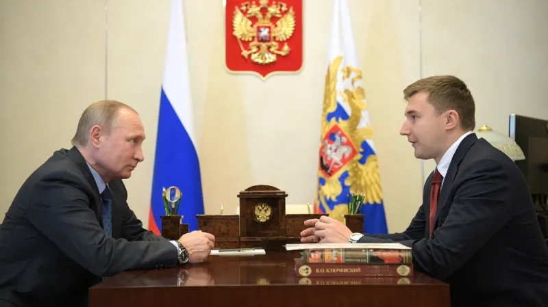 Sergej Karjakin s Vladimirem Putinem