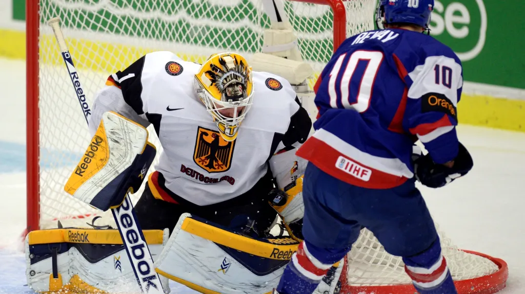 Martin Réway v dresu Slovenska proti Německu