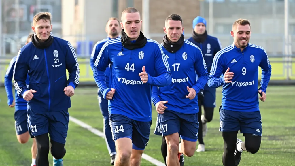 Fotbalisté Mladé Boleslavi během přípravy