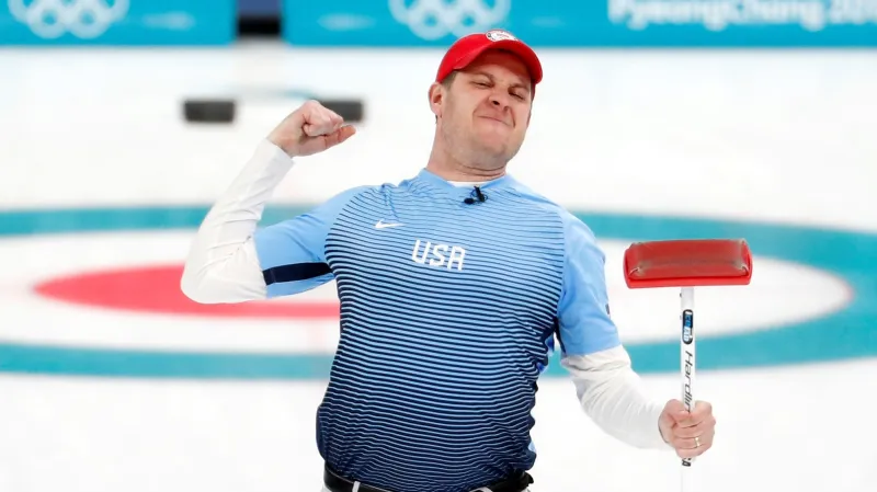 Americký curler John Shuster