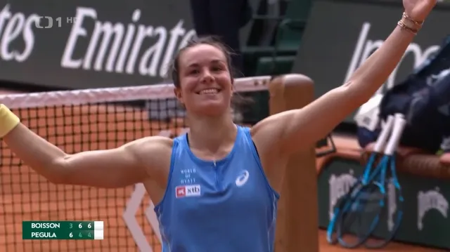 Boissonová z čtvrté stovky žebříčku vyřadila na Roland Garros Pegulaovou