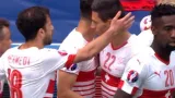 Gól v utkání Albánie - Švýcarsko: Schär - 0:1 (5. min)