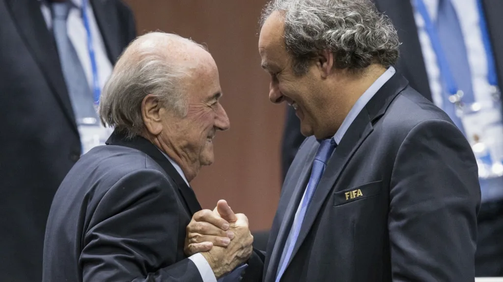 Sepp Blatter a Michel Platini