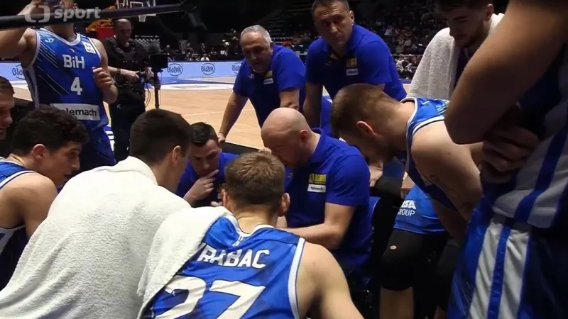 Závěr utkání Česko - Bosna a Hercegovina