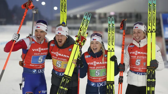 Sestřih smíšené štafety v Novém Městě na Moravě