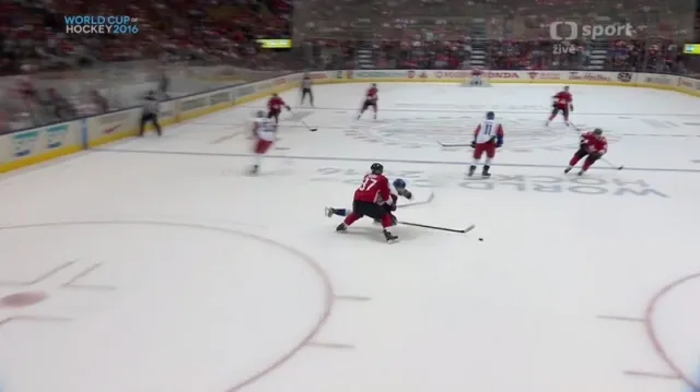 Gól v utkání Kanada - Česko: Bergeron - 3:0 (20. min.)