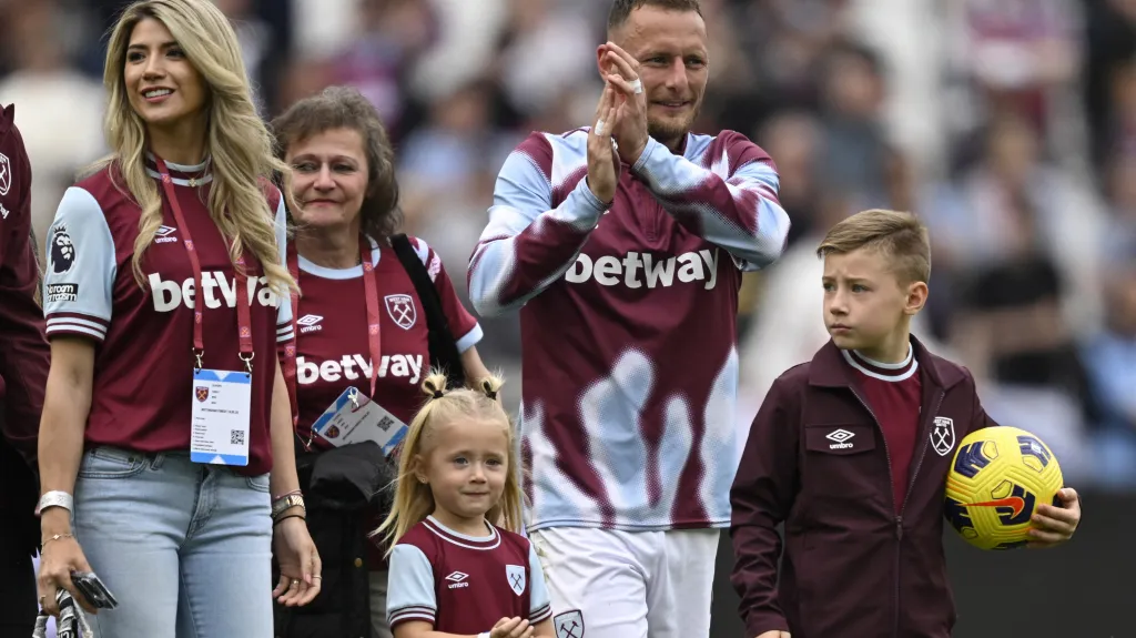 Coufal s rodinou se loučí s West Hamem