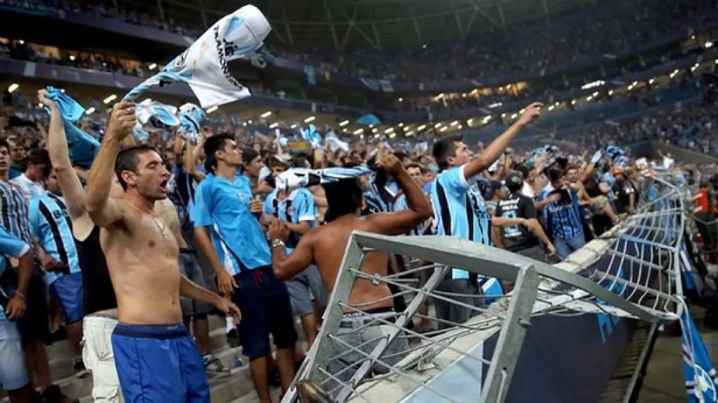 Fanoušci brazilského Gremia