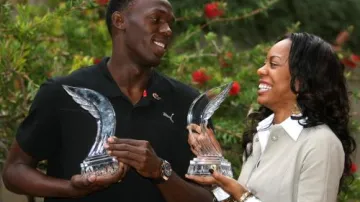 Usain Bolt a Sanya Richardsová