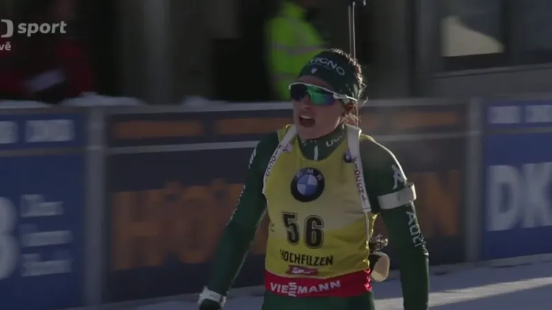 Sestřih sprintu biatlonistek v Hochfilzenu