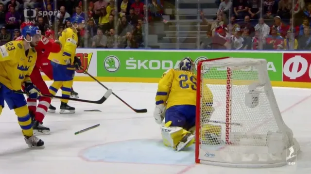 Gól v utkání Švédsko - Rusko: Orlov - 2:7 (53. min.)