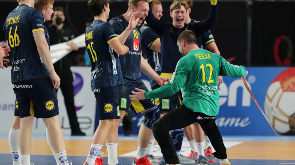 Radost švédských házenkářů po postupu do finále MS