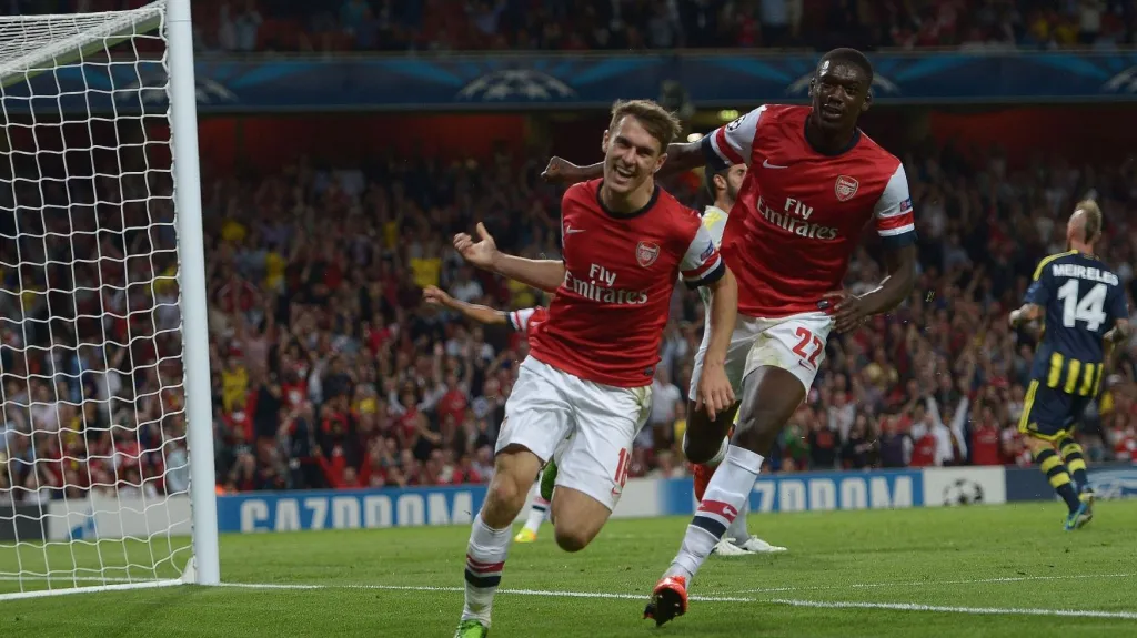 Aaron Ramsey slaví branku