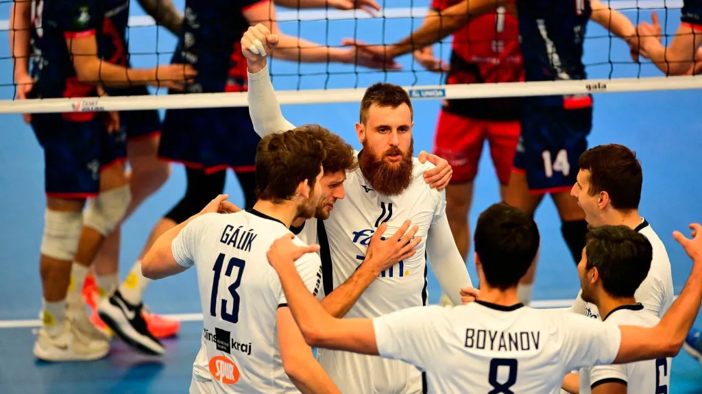 Emoce volejbalistů Zlína 