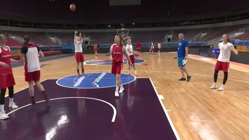 České basketbalistky trénovaly na zápas s Černou Horou