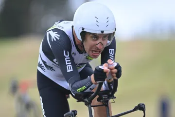 Fabio Aru při časovce na Dauphiné