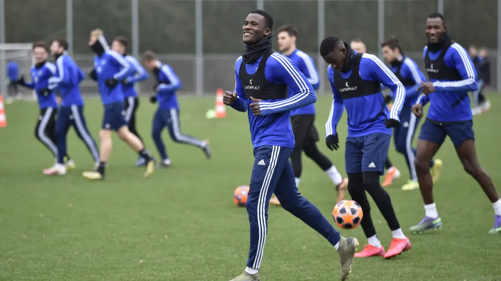 Zlínští fotbalisté trénují