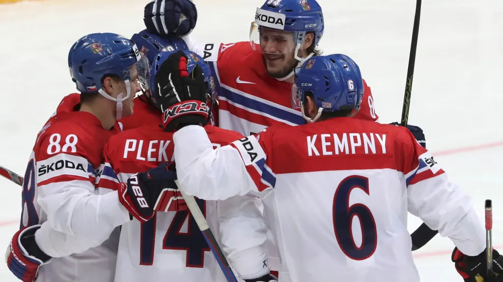 Radost českých hokejistů