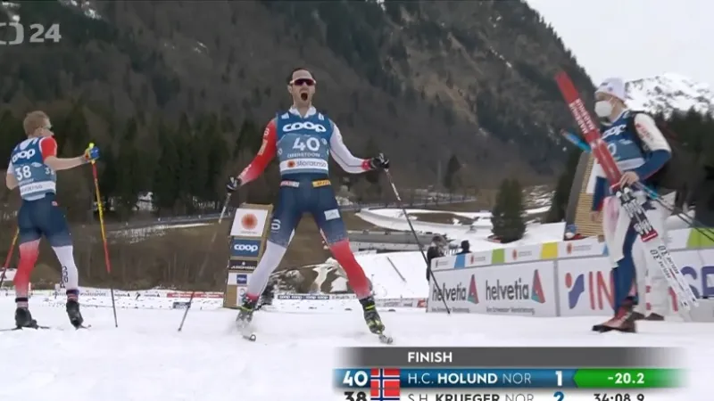 Holund vedl na MS norskou nadvládu na patnáctce, Novák byl 35.