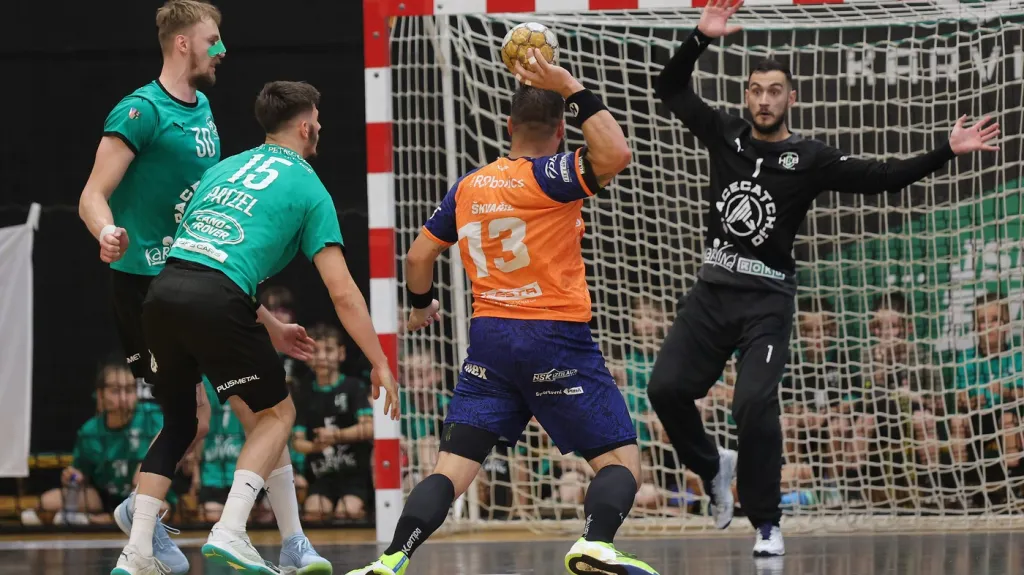 Čtvrté utkání házenkářského finále Karviná – Plzeň 