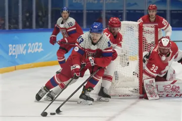 Jan Kovář v zápase proti Dánsku