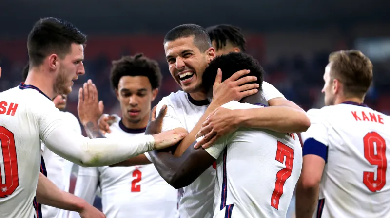 Radost fotbalistů Anglie