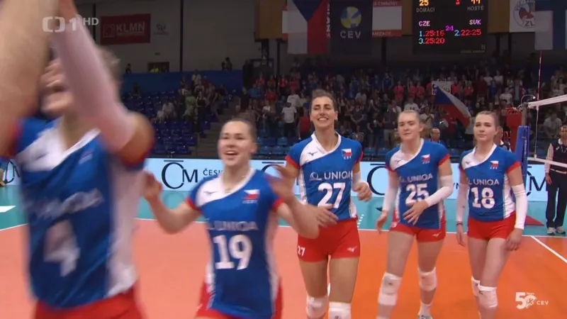 Češky ve Zlaté evropské lize jasně porazily Slovensko