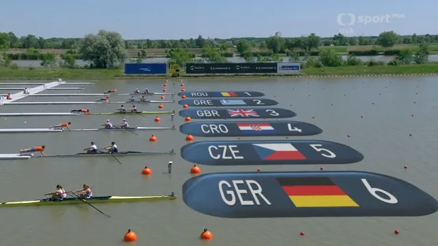 Finále dvojek bez kormidelníka na ME s Radkou Novotníkovou a Pavlínou Flamíkovou