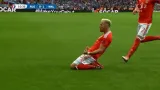 Gól v utkání Rusko - Wales: Ramsey - 0:1 (11. min.)