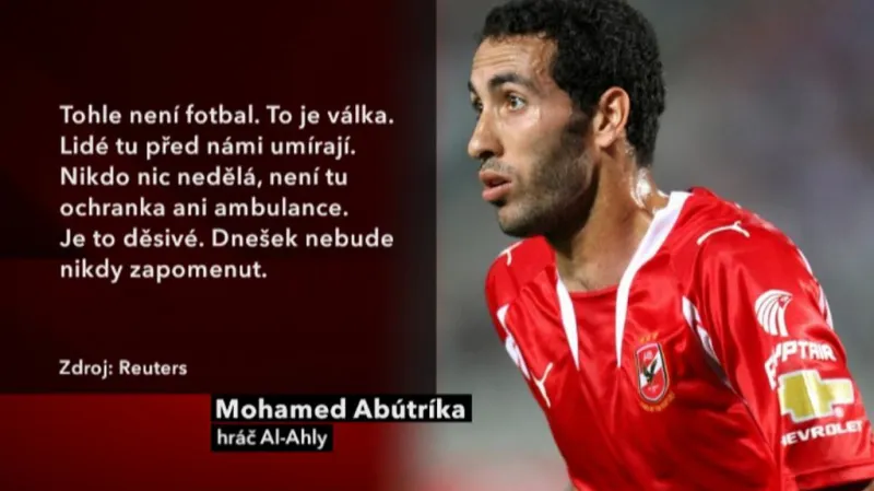 Po řádění fotbalových fanoušků 74 mrtvých