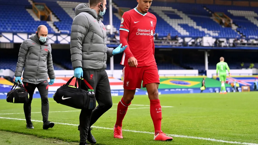 Virgil van Dijk po zranění v Evertonu