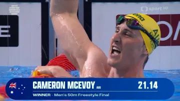 McEvoy vyhrál padesátku volným způsobem