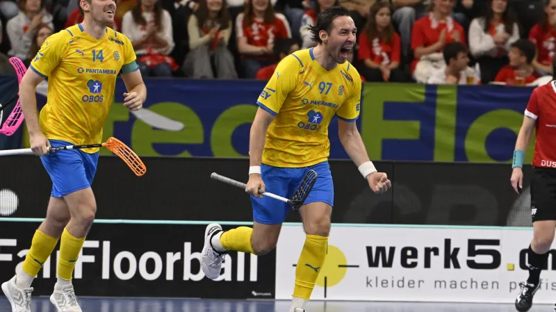 Radost florbalistů Švédska